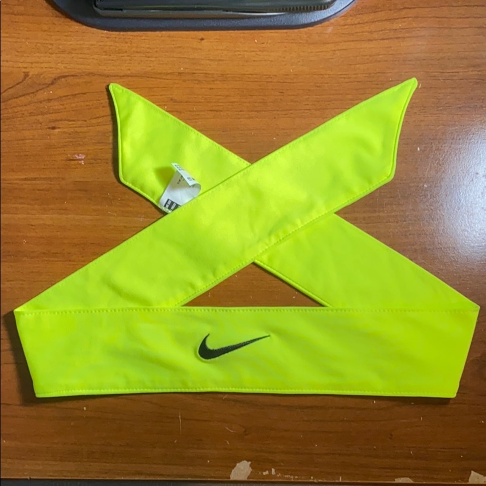 Nike Dri-Fit Hair/Head Tie (Neon Yellow/Green)